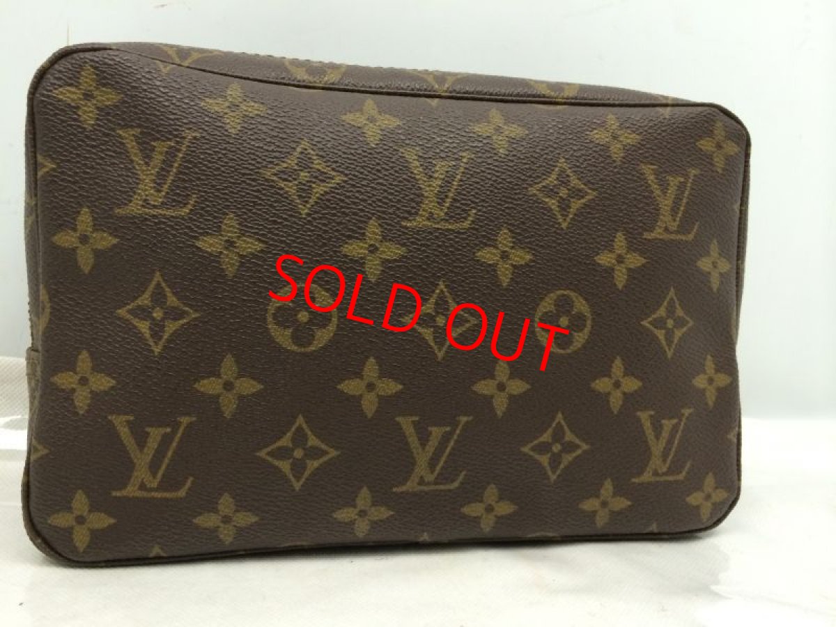 Photo1: Auth LOUIS VUITTON Monogram Trousse Toilette Clutch Bag PVC Vintage 6F140160s (1)