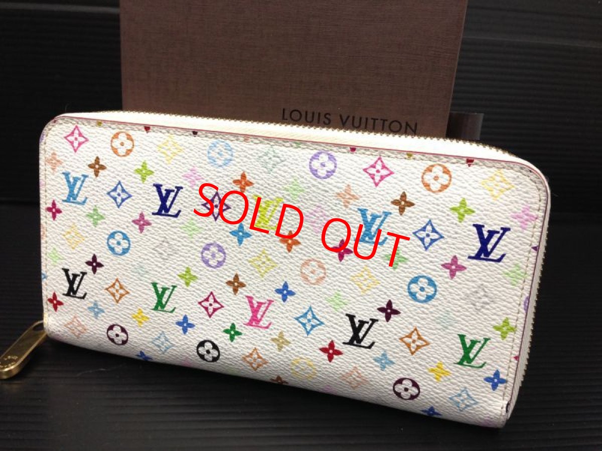 Photo1: Authentic LOUIS VUITTON Monogram Multi-color Zippy Bifold Wallet 6G220530N (1)