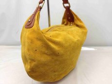 Photo4: Auth LOUIS VUITTON Monogram Suede Onatah Shoulder Bag Bright Yellow 6D120550# (4)