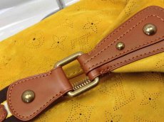 Photo9: Auth LOUIS VUITTON Monogram Suede Onatah Shoulder Bag Bright Yellow 6D120550# (9)