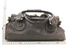 Photo3: Auth Chloe Paddington Leather Hand bag Dark Brawn Vintage 0C220020n" (3)