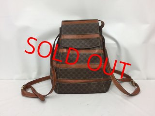 Auth Celine mini Boston Bag Canvas Black hand bag purse 5D213230