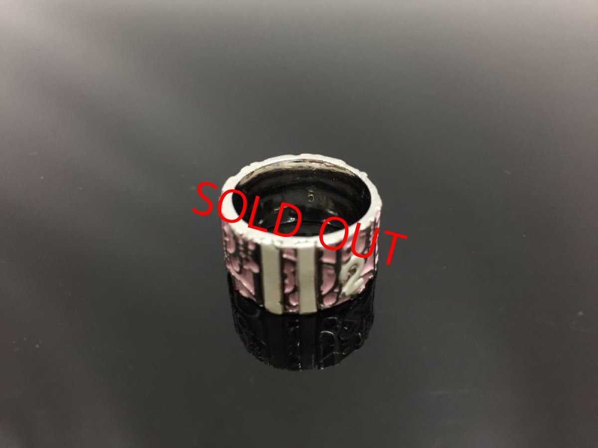 Photo1: Auth Dior Trotter Pink Ring size US 5 Euro 49 Japan 9 1A260100n" (1)