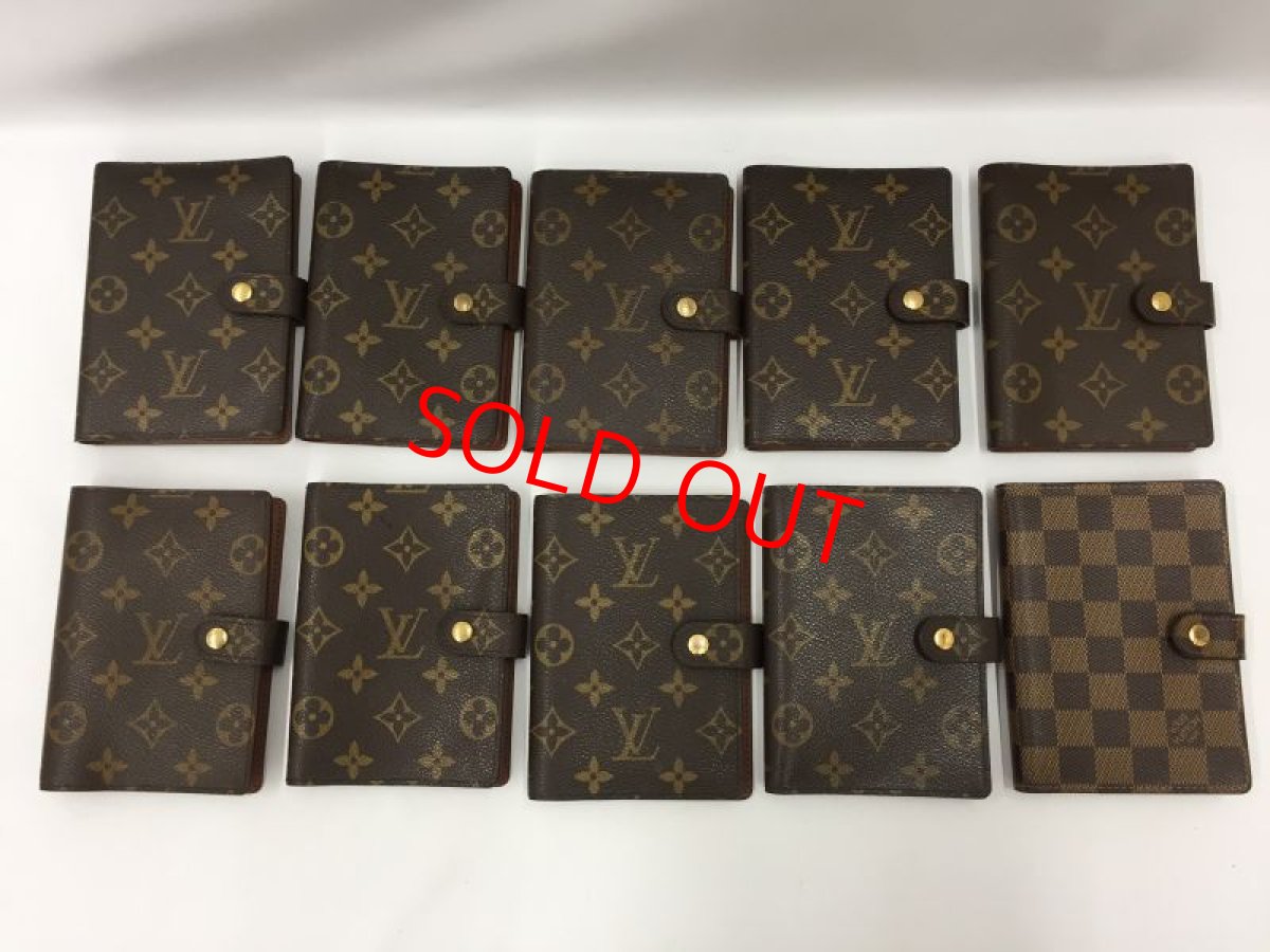 Photo1: Auth Louis Vuitton Monogram AB rank Agenda PM  9 Damier PM  1 10 set 1C090140n" (1)