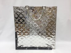 Photo2: Auth Louis Vuitton Sac Plat Silver tone Monogram Mirror Tote Hand Bag 1D070090n" (2)