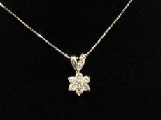 Photo1: Platinum (3.96g) PT900 PT850 Necklace Diamond 0.5CT 3G260070K (1)