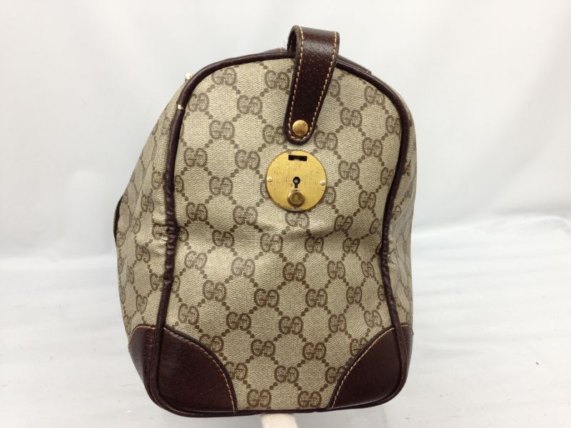 Vintage Gucci Hand Bag Brown Pvc