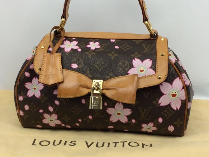LOUIS VUITTON M92013 Monogram Cherry Blossom Sac retro PM Boston Hand Bag