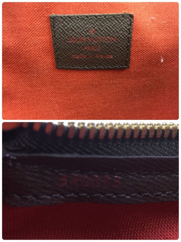 Auth Louis Vuitton Damier Ebene Belem PM N51173 Hand bag