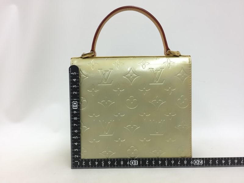Louis Vuitton Spring Street Yellow Monogram Vernis Leather Handbag