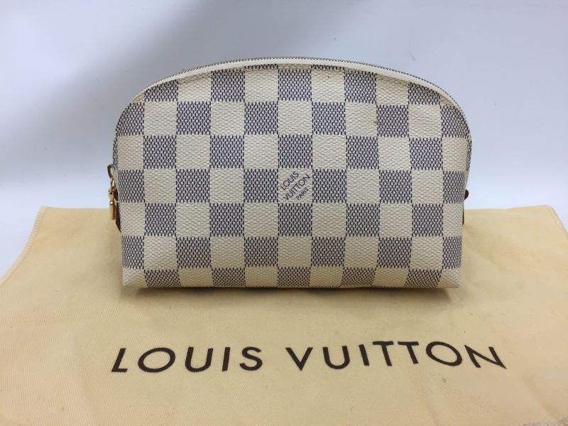 Auth Louis Vuitton Damier Azur Pochette Cosmetic Pouch 0F230030n - Tokyo  Vintage Store